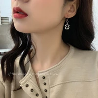 korean fashion asymmetrical cute bear earrings female summer 2022 summer new earrings simple jewelry girlfriends birthday gift