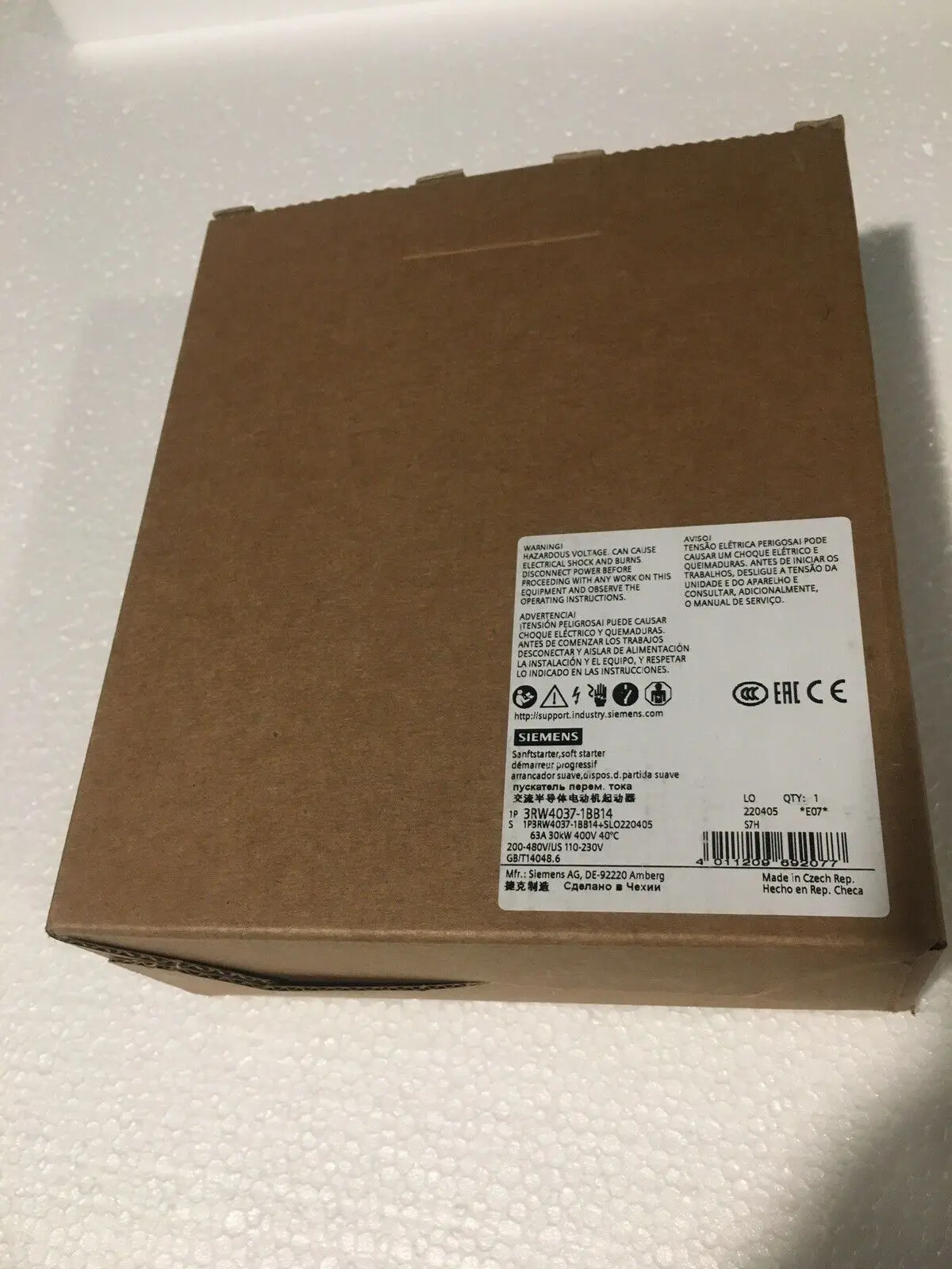 

Новый бренд Siemens 3RW4037-1BB14 3RW4037-1BB14