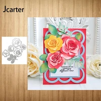 2022 new design metal cutting dies rose leaves craft stencil for scrapbooking tools make album model punch blade decor template
