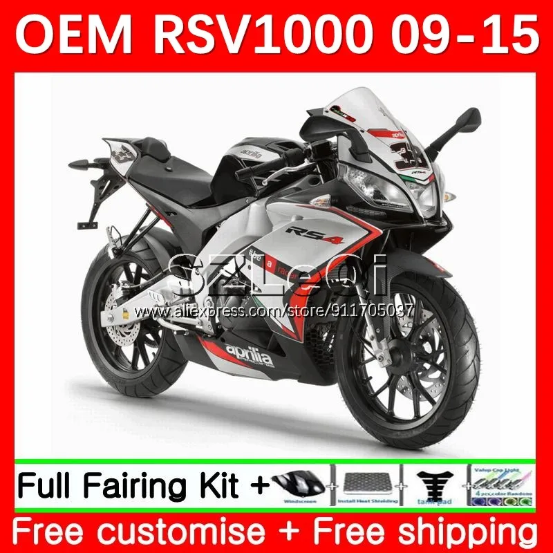 

Инжекция черного серебра для Aprilia RSV4 RSV 1000 R 1000R RSV1000 09 10 11 12 13 14 15 RSV1000RR 2009 2011 2015 обтекатель 12LQ.5