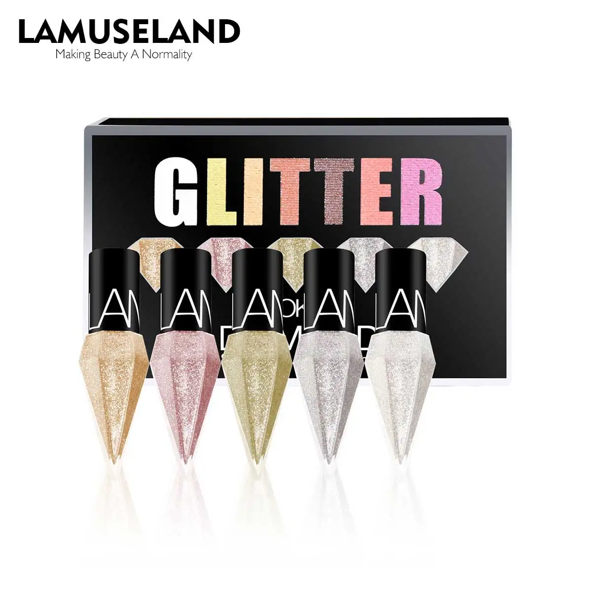 Подарочная коробка блестящая жидкая подводка для глаз с бриллиантами Дешевые