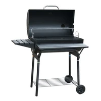 large backyard party garden charcoal barbecue grill smoker camping outdoor kitchen cart bbq grills trolley with side table