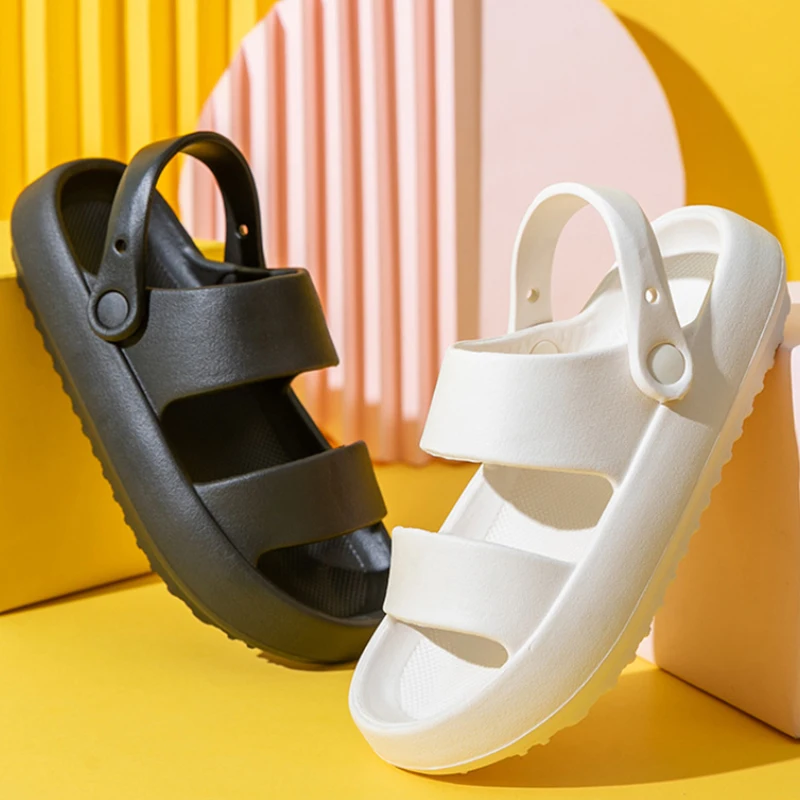 

Unisex Thick Sole Slipper Fashion Beach Sandals Men Women Slipper Anti-Slip Waterproof Sandals Flip Flops Women Men Casual Shoes