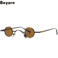 boyarn eyewear oculos hot steampunk sunglasses luxury brand design street photography trend retro round narrow prince mir