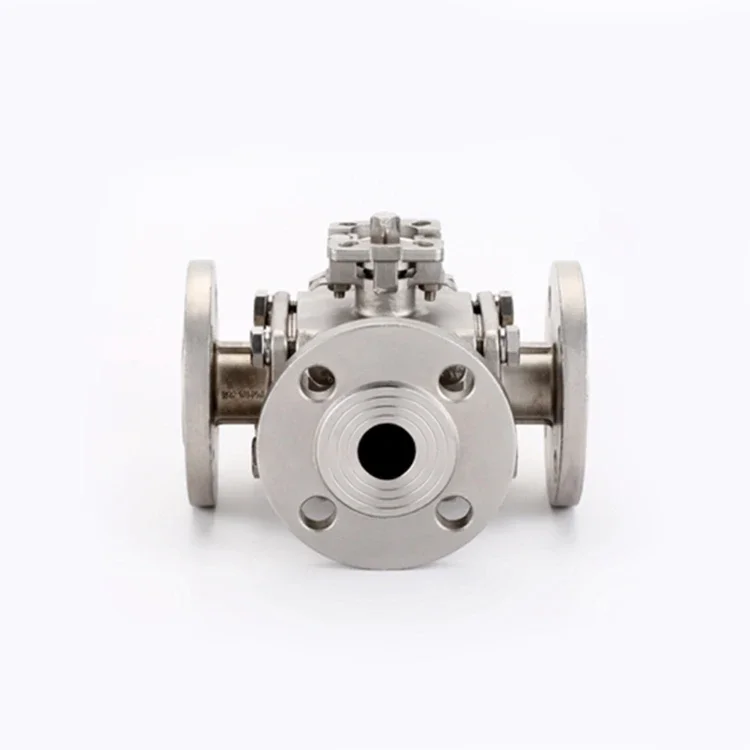 SONGO DN32 1-1/4 дюйма L/T порт 3-ходовой фланцевый шаровой кран с монтажной накладкой ISO5211