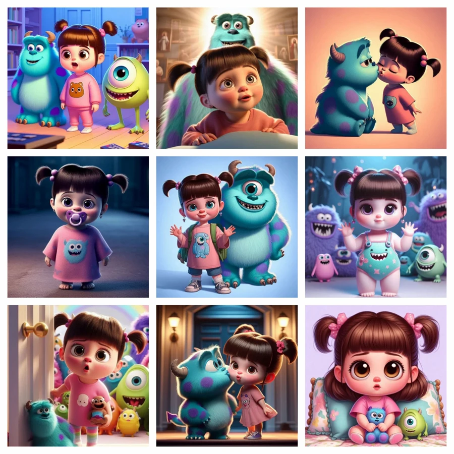 Disney 5D DIY Алмазная картина Monsters Inc дрель вышивка мультфильм искусство украшение