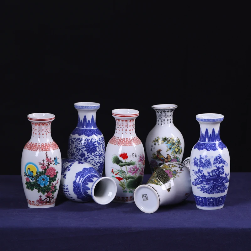 

Home Decoration Accessories Jingdezhen Ceramics Ornaments HomE Living Room Flower Porcelain Vase Antique Small Fresh Vase FF80O