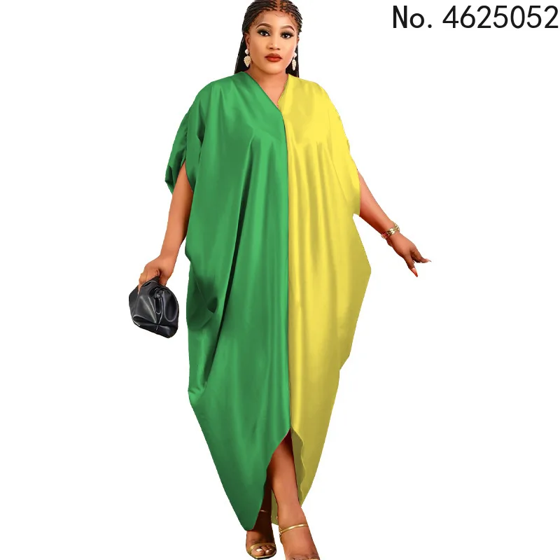 

Африканские платья для женщин, лето 2022, африканские женские платья из полиэстера с коротким рукавом, длинное платье, африканские халаты, афр...