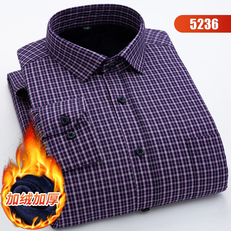 

Мужская длинная приталенная рубашка, белая, черная, синяя, красная формальная теплая рубашка в полоску с карманом, стандартный силуэт, 2019