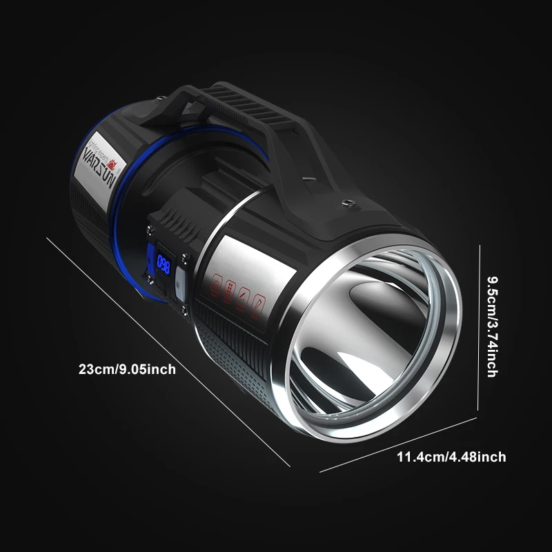 WARSUN D6000 Высокомодовый солнечный импульсный прожектор с дальним выстрелом