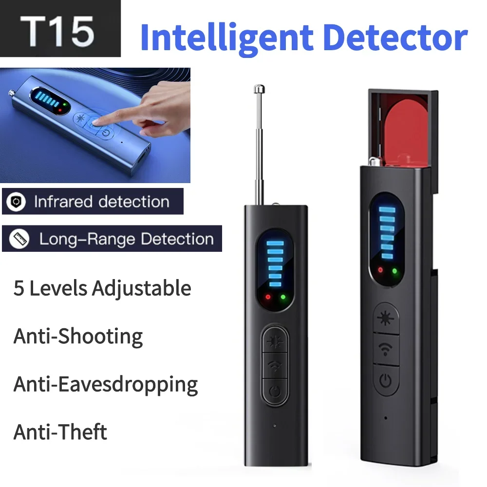 T15 Сканер Радиочастотного Сигнала Высокочувствительный Детектор Камеры