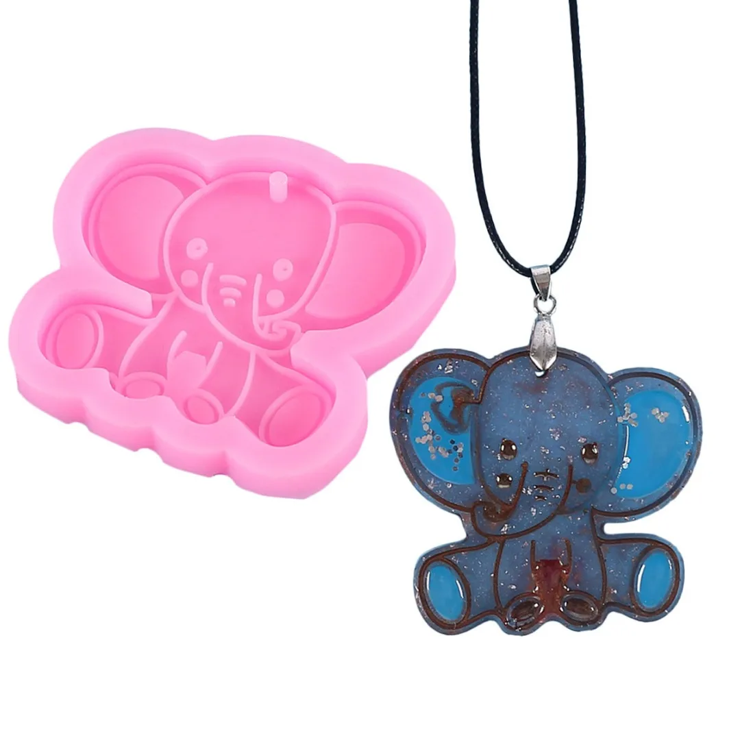 

Elephant Shape Epoxy Resin Mold Animals Silicone Mold Keychain Pendant Making Mould DIY Handmade Jewelry Tools Equipment