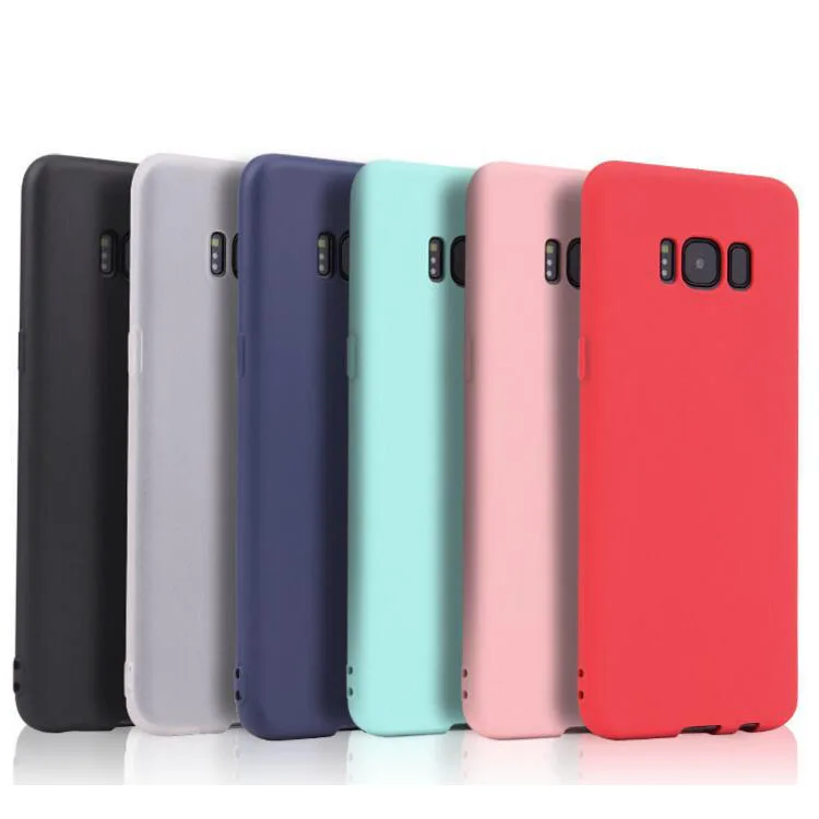 Матовый Силиконовый мягкий чехол для телефона Samsung Galaxy S8 Plus S7 S9 S10 S10E Note 8 9 10 20