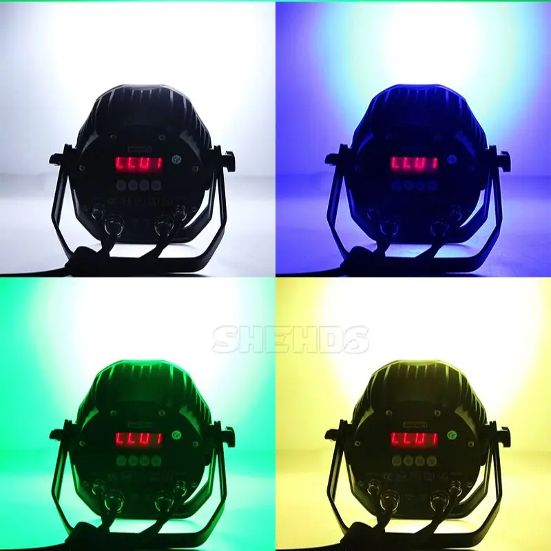 SHEHDS IP65 7x18 Par светодиодный водонепроницаемый RGBWA УФ-световой эффект мытья для DJ Disco
