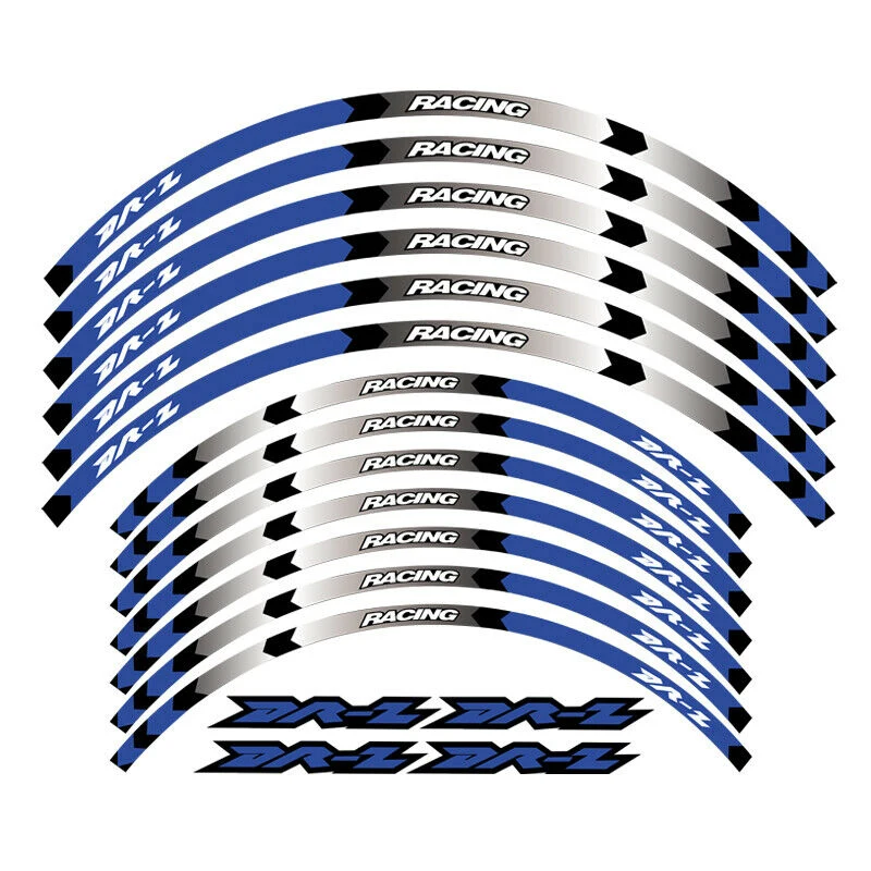 FOR SUZUKI DRZ 400 400S 400E 2000-2021 &quot18 &quot21 Motorcycle Accessories WHEEL STICKERS | Decals &amp Stickers