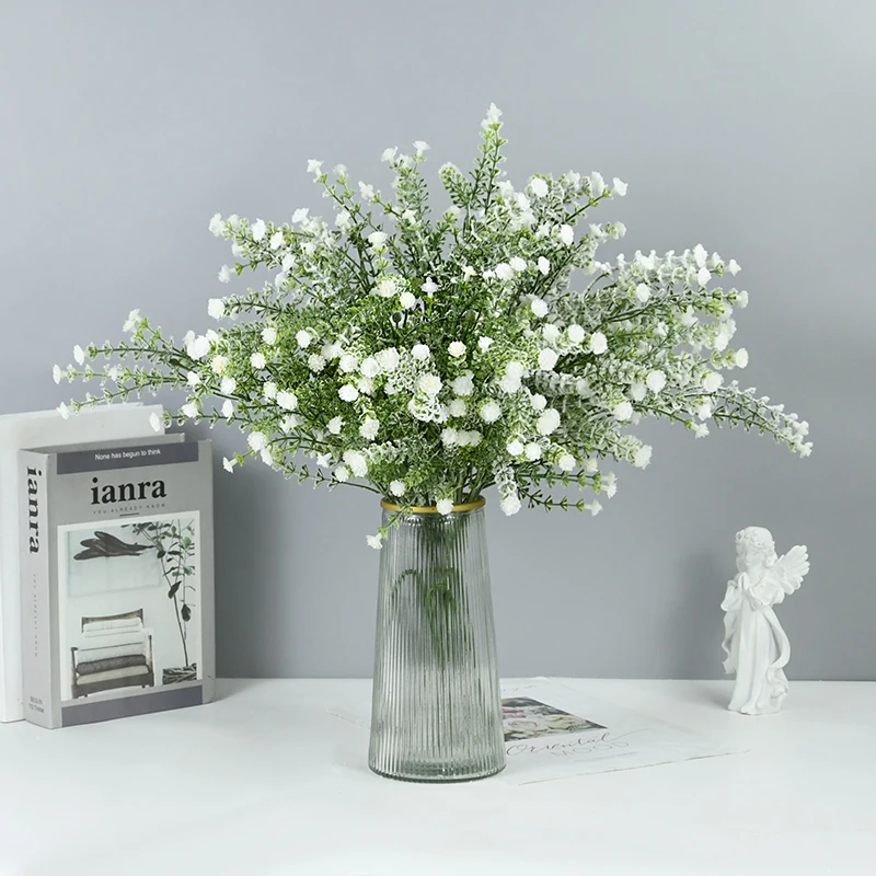 

70cm Long Branch Gypsophila Flower Artificial Baby Breath Bouquets Wedding Party Home Garden DIY Flower Arrangement Decoration