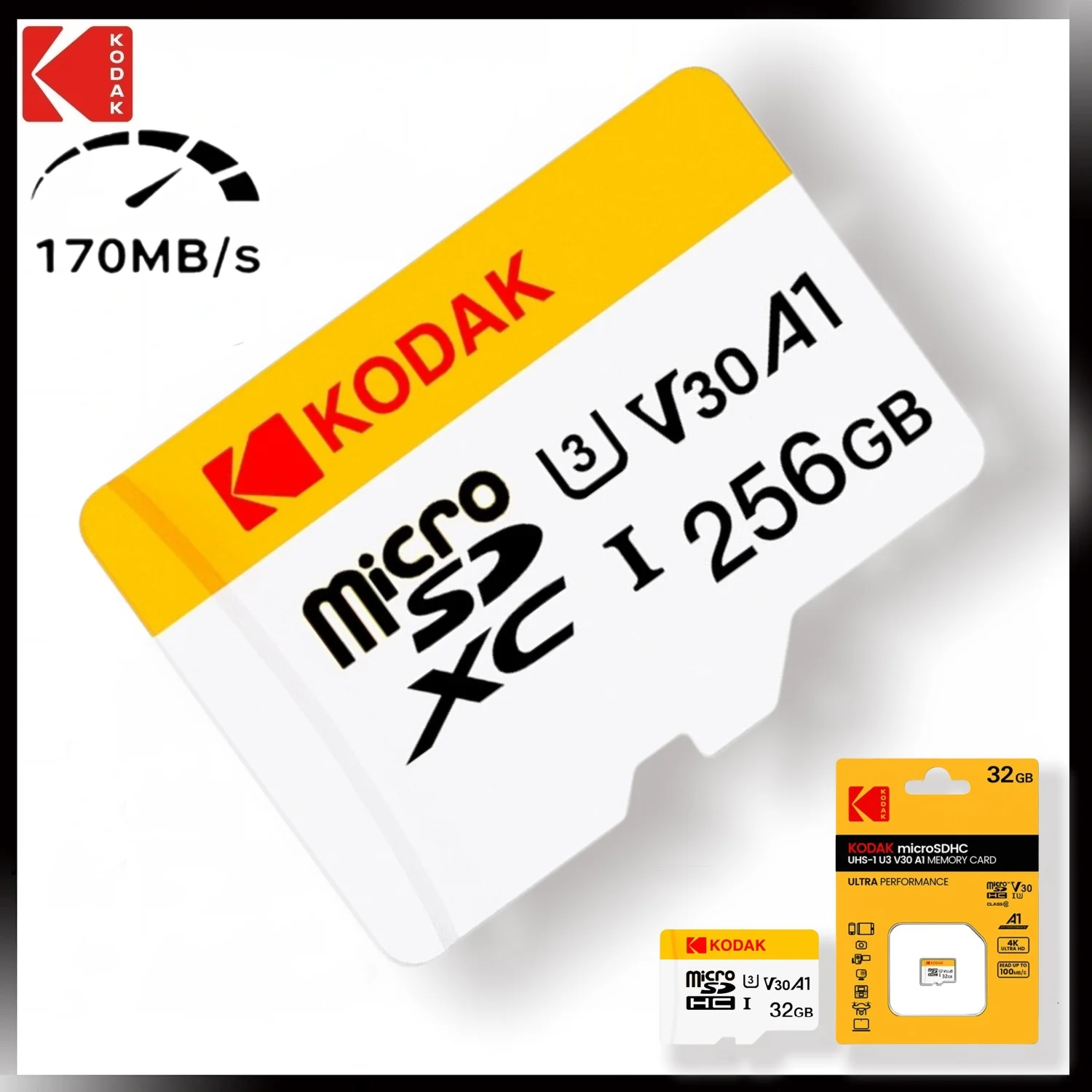 Высокоскоростной рекордер KODAK TF-карта мониторинг планшетный телефон SD-карта
