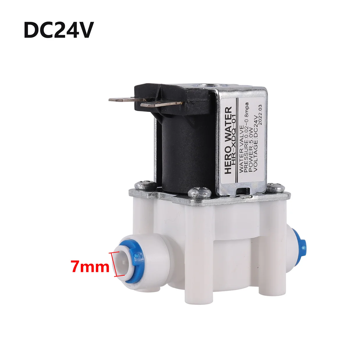 Нормально замкнутый электромагнитный клапан для воды, 1/4 дюйма, 12/24 В постоянного тока, обратный осмос, аппарат для чистой воды, водозаборный Электрический переключатель