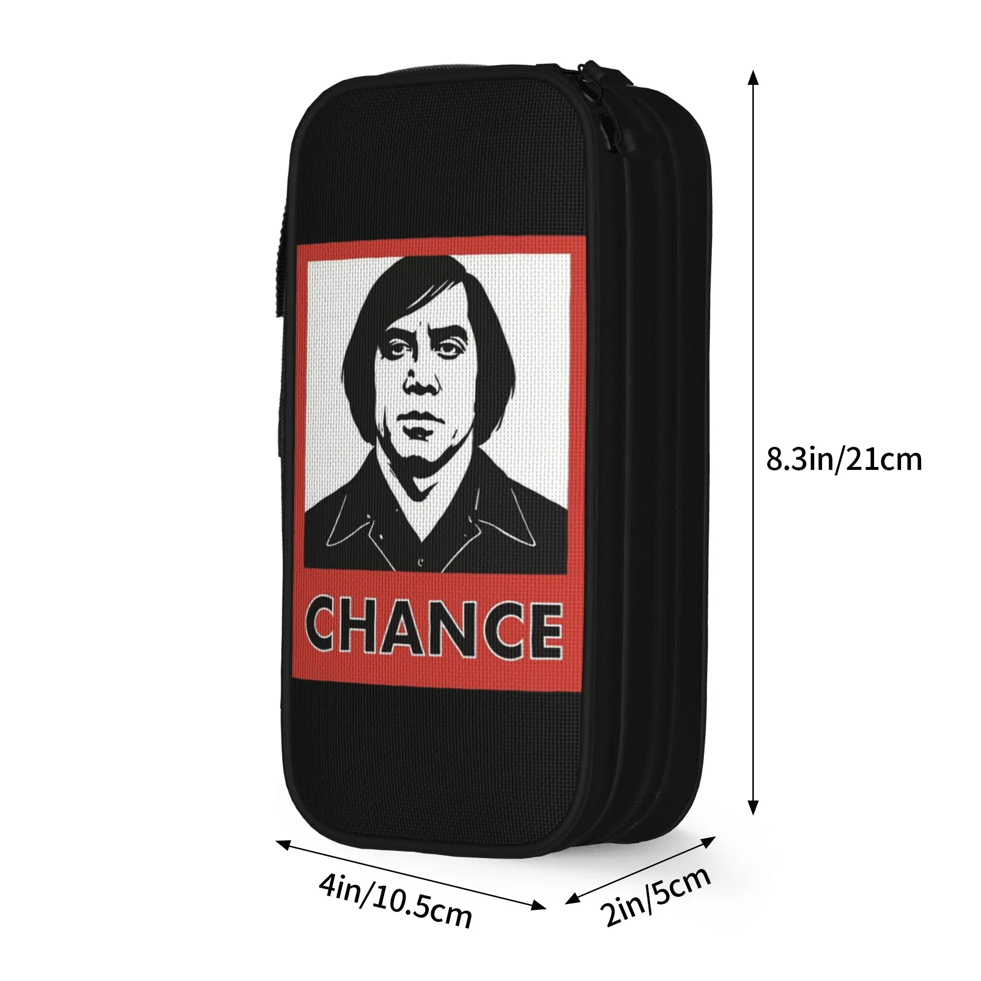 Фото Пенал Anton Chance Chigurh No Country for Old Men, милый пенал-косметичка для девочек и мальчиков, вместительный, для школьников, подарок, пеналы для карандашей №4