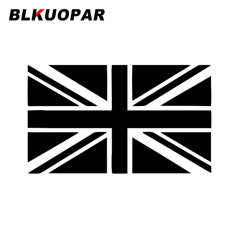 

Наклейка на автомобиль BLKUOPAR с британским флагом, наклейка с защитой от солнца, для мотоцикла, багажника, высечка, защита двери автомобиля