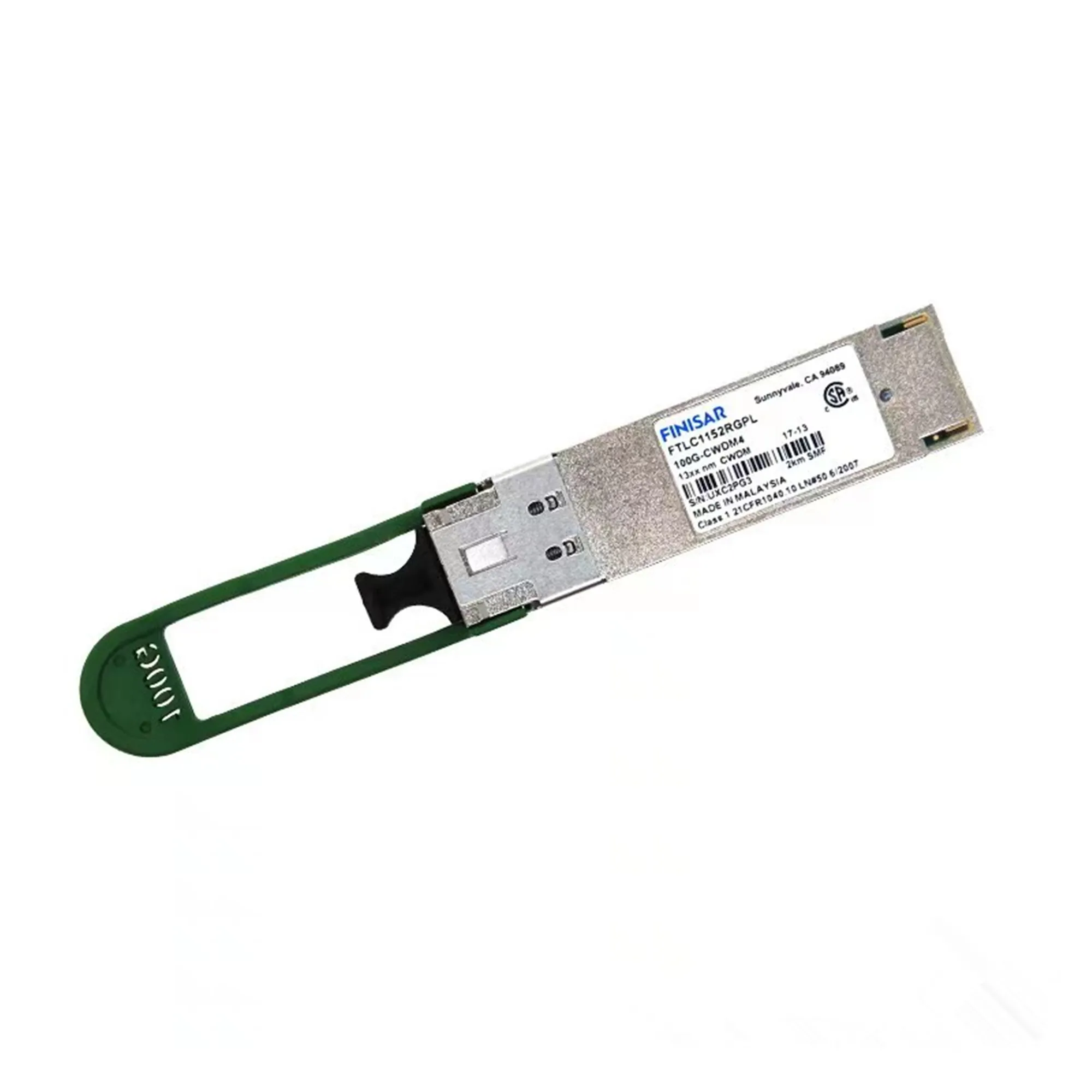 Адаптер оптоволоконного модуля Finisar QSFP, 100 ГБ, 2 км, фотоэлемент, lc1152rgpl 100G-CWDM4 13XX NM CWDM QSFP 100G, 2 км, LC трансивер