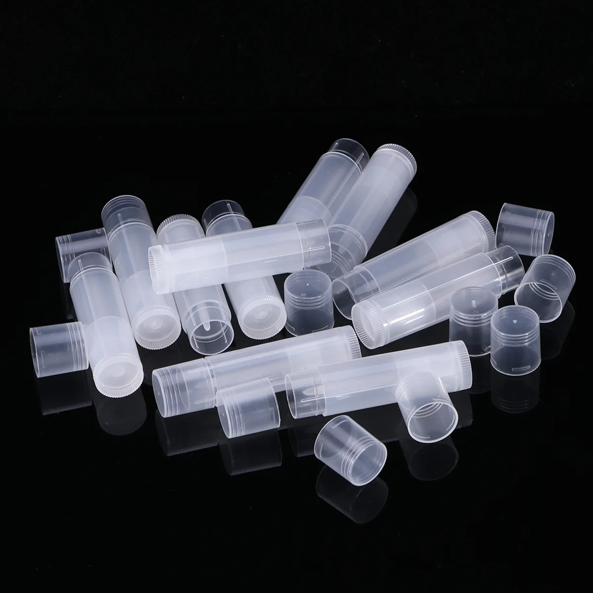 

25Pcs Empty Mini Lipsticks 5.5ml Tubes Clear Lipstick Container with Caps for Homemade Lip Balms