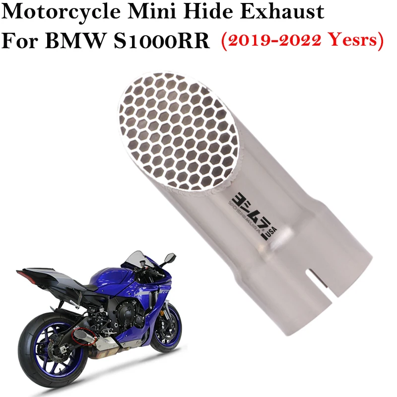 

60.5mm For BMW S1000RR S1000 RR 2019 2020 2021 Without DB Killer Motorcycle Exhaust Escape System GP Laser Pipe Muffler