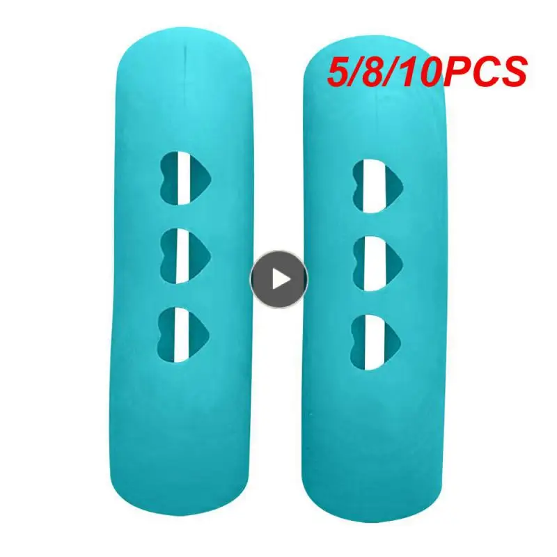 

5/8/10PCS Pan Handle Cover Heat Insulation 2 Pcs Pan Handle Holder Silicone Non-slip Anti-scald Handle Gloves