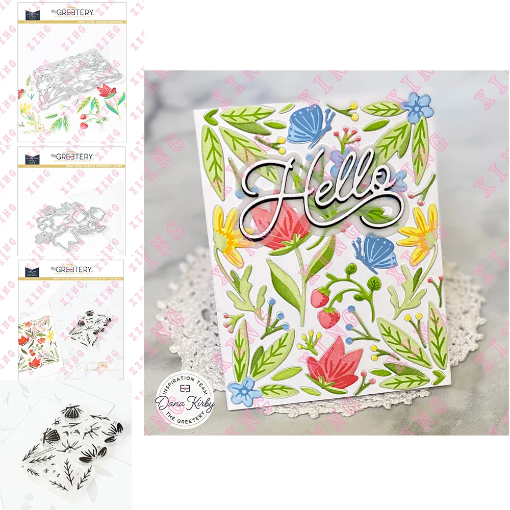 

Newest Scrapbook Diary Decoration Stencil Garden Goodness Metal Cutting Dies Embossing Template Diy Greeting Card Handmade Molds