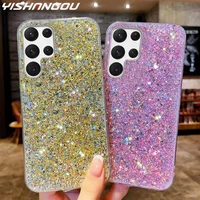 bling glitter sequins soft epoxy phone case for samsung s22 ultra s21 s21 s20 fe a52s a52 a72 a32 5g a71 a51 a21s note 20 cover