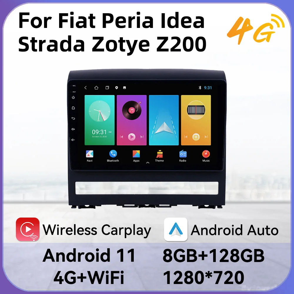

2 Din Car Radio for Fiat Peria Idea Strada Zotye Z200 Android Car Stereo Gps Navigation Radio Multimedia Video Player Autoradio