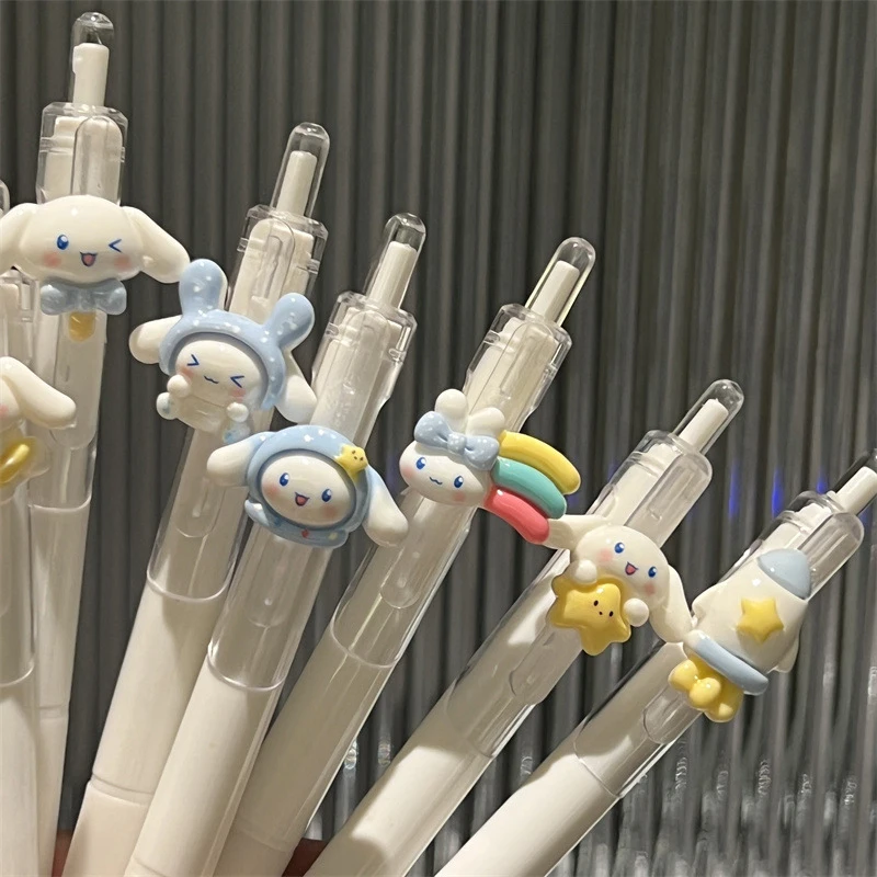 Kawaii Sanrio Cinnamoroll Press гелевая ручка мультфильм милые черные чернила нейтральные