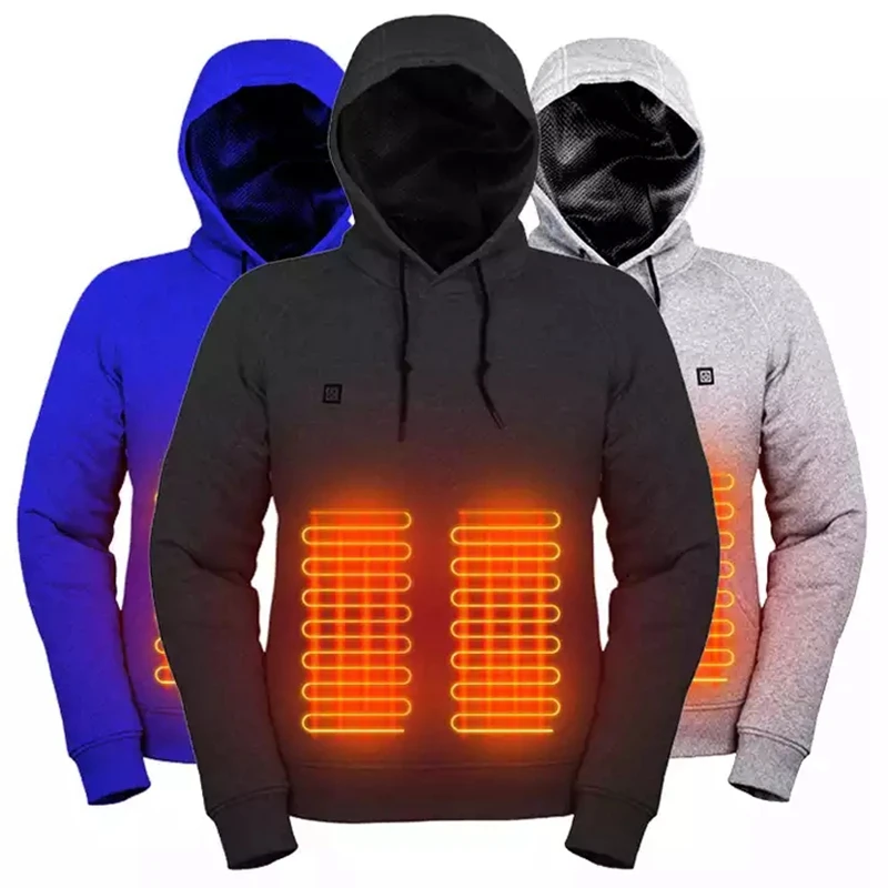 

Sweatshirts Hoodies Men Vintage Heating 2023 Sleeve Gothic Heated Jacket Coats Long Harajuku Streetwear Loose