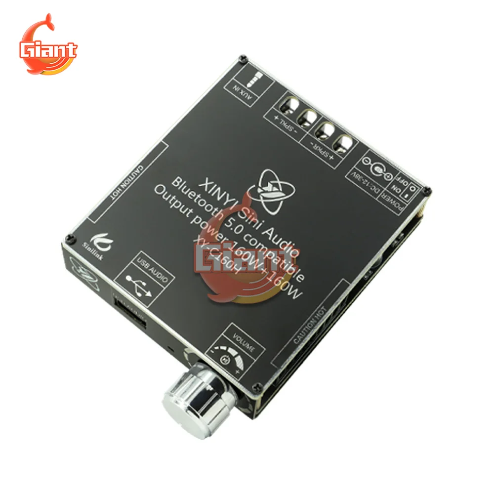 

C160H Bluetooth Power Amplifier Board Module 2.0 Two-channel Digital Stereo Audio Sound TDA7498E 160WX2 For Theatre Speaker