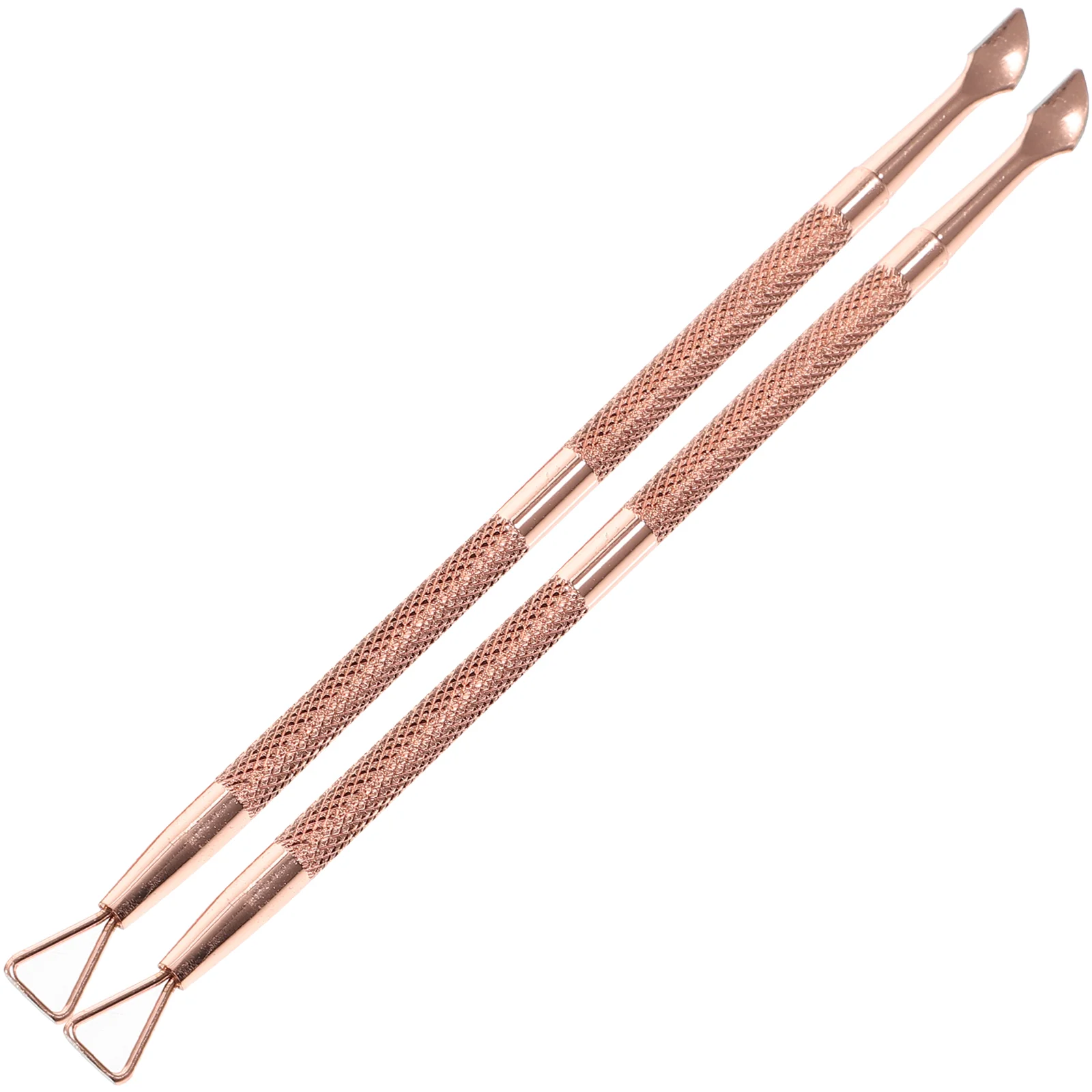

Cuticle Pusher Tools Remover Nail Metal Pedicure Two Trimmer Toenail Head Cleaner Sides Removal Polisher Polish Tool Manicure