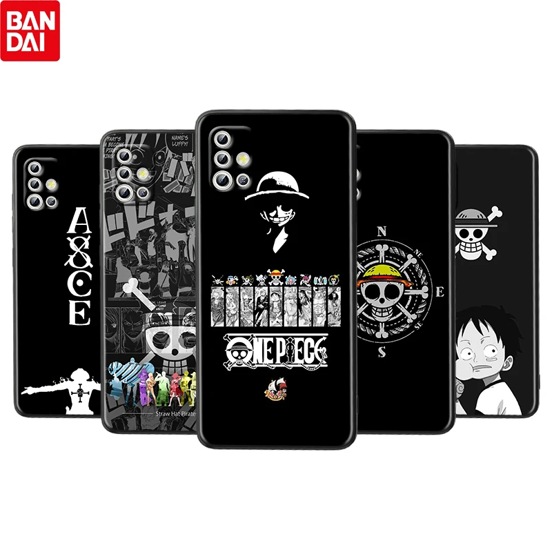 

One Piece Cartoon Luffy For Samsung Galaxy A72 A71 A52 A51 A73 A53 A32 A12 A21S Silicone Soft Black Phone Case Funda Coque Cover