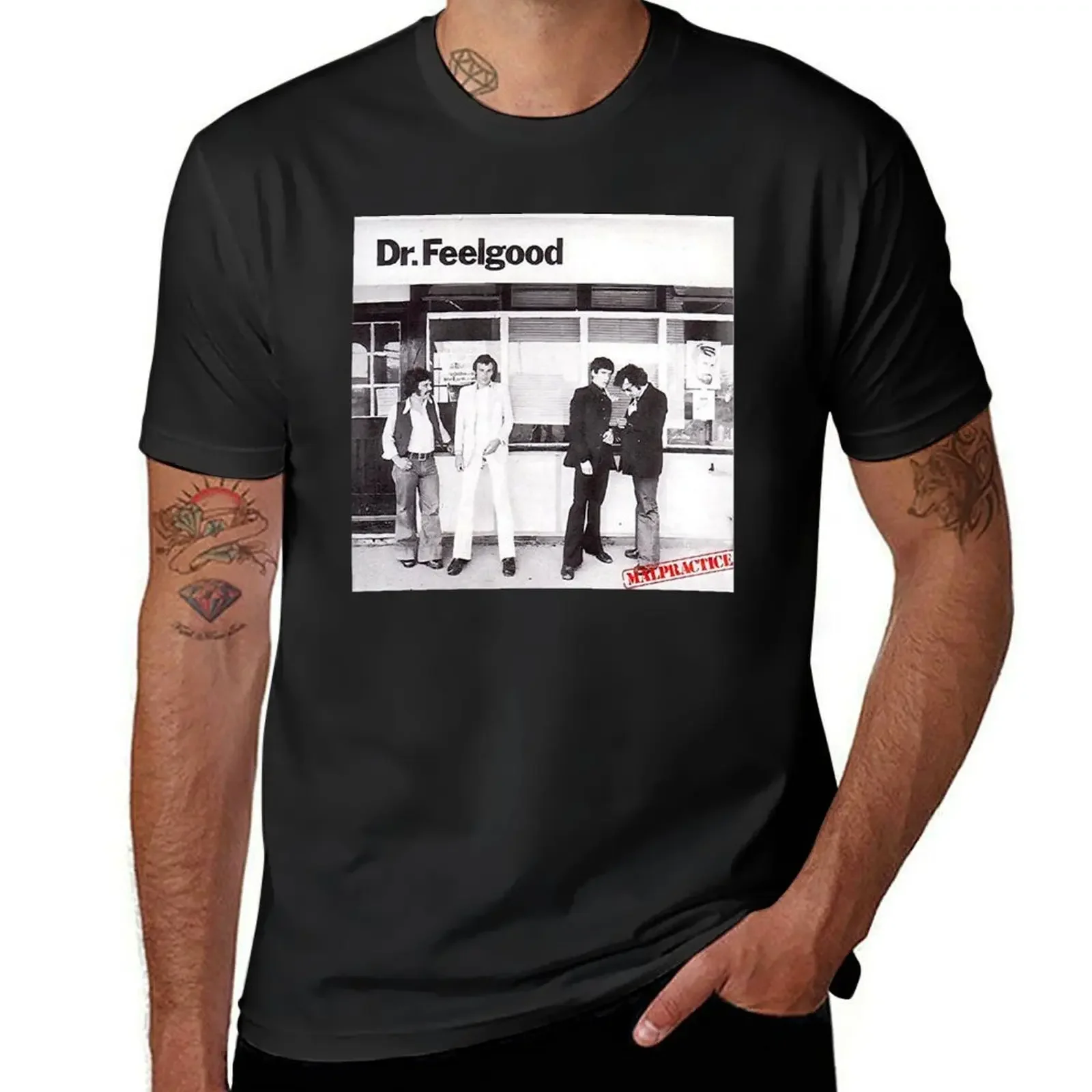 Футболка Dr. Feelgood Мужская для занятий спортом винтажная рубашка с индивидуальным