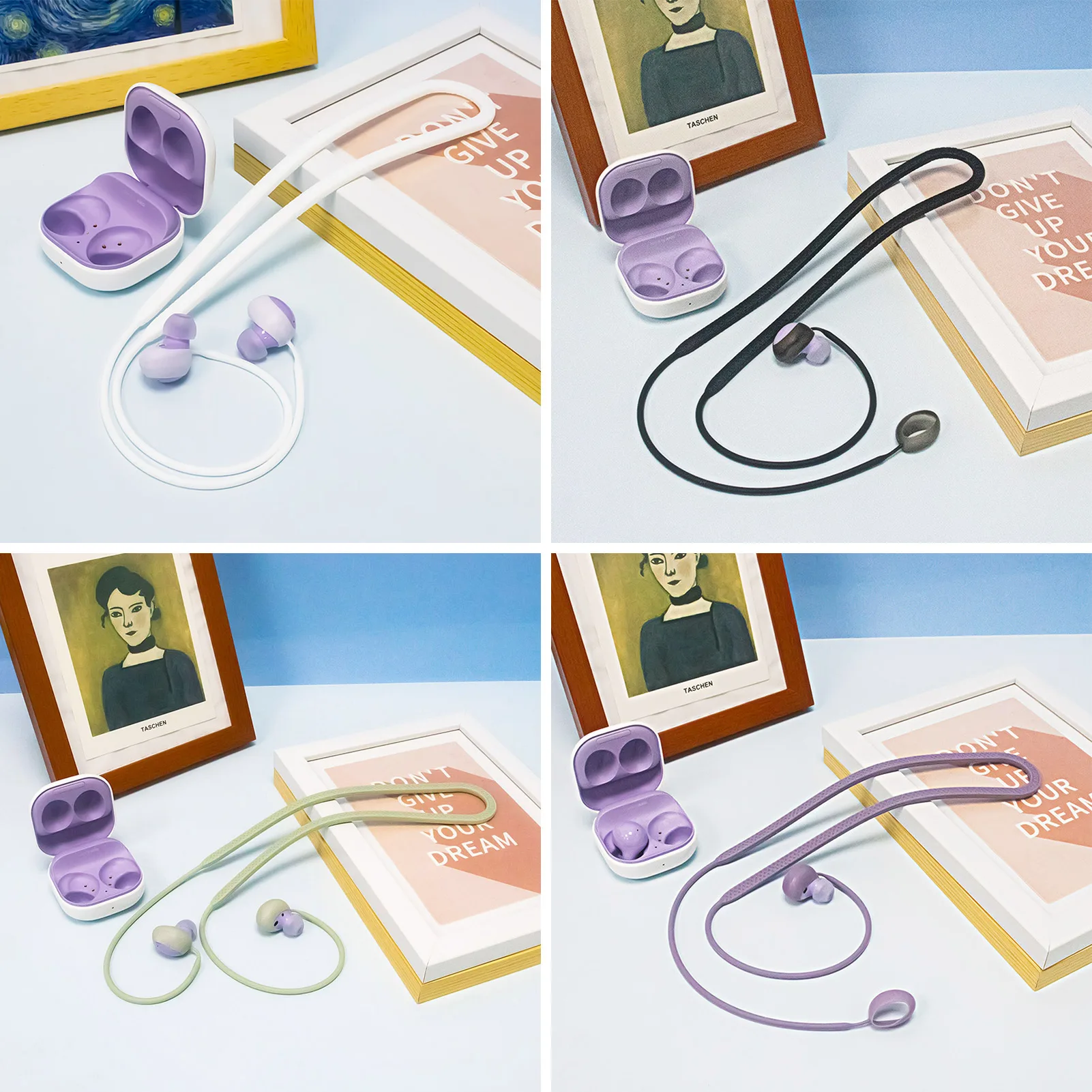 

Мягкий силиконовый защитный ремешок для Samsung GalaxyBuds2 | Противоударный ремешок на шею для наушников