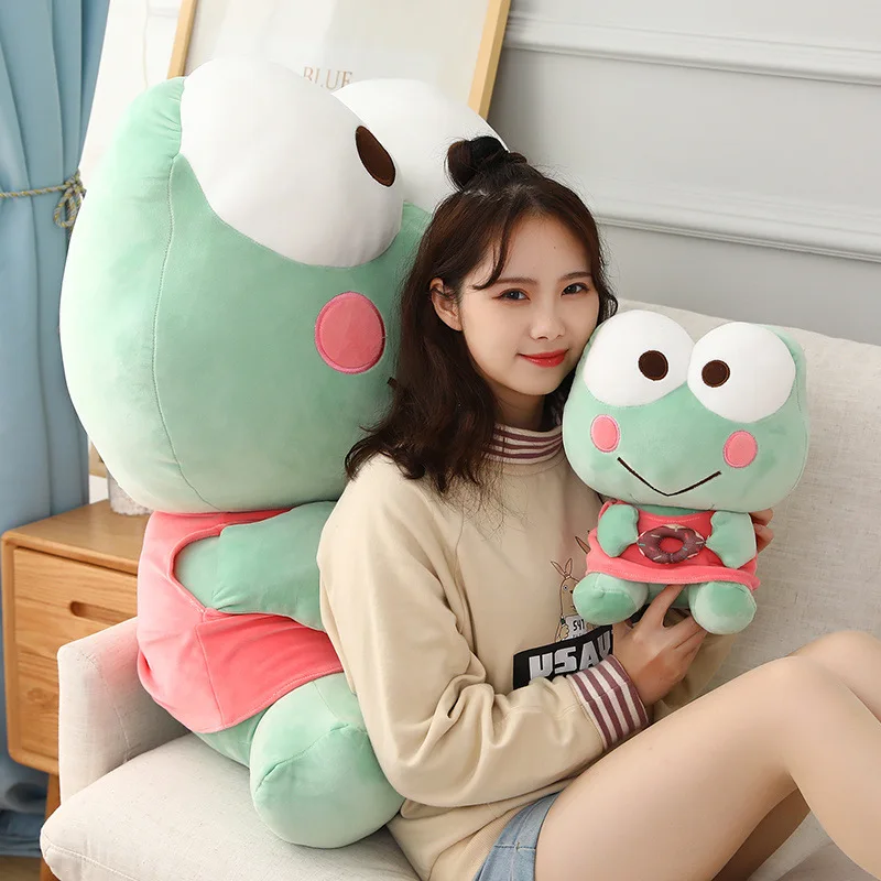

Sanrio Keroppi Cute Plush Doll Toy Christmas Gifts 55Cm Large Size Kawaii Fluffy Soft Stuffed Adorkable Sofa Pillow Home Decor
