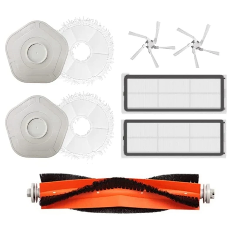 

Набор аксессуаров для робота-пылесоса Xiaomi Dreame W10/W10 Pro, моющаяся швабра, основная боковая щетка, фильтр НЕРА