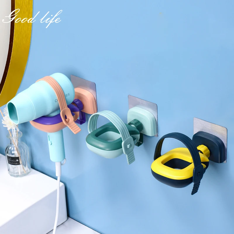 

Rotary Rotatable Hair Dryer Bracket Holder Wall-mounted Hair Dryer Holder Bathroom Hairdryer Hook Home Washroom Storage Holder