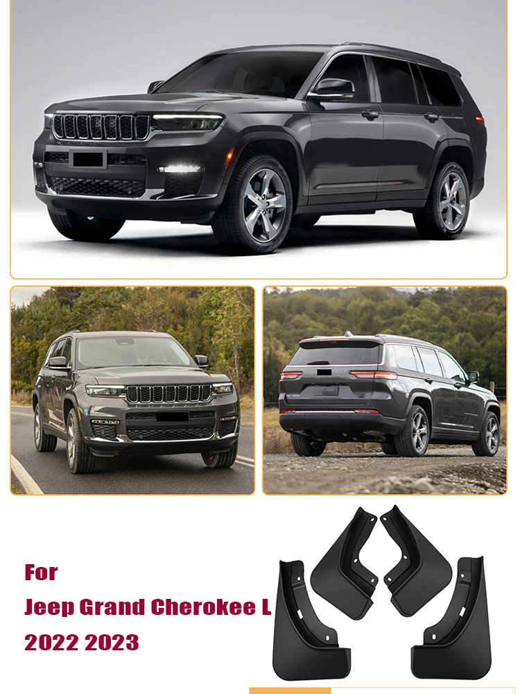 

4 шт., передние и задние брызговики для Jeep Grand Cherokee L 2022 2023