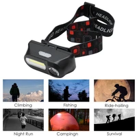 portable lighting mini headlamp rechargeable headlight 7 mode head torch camping hiking night light cob led for outdoor lighting