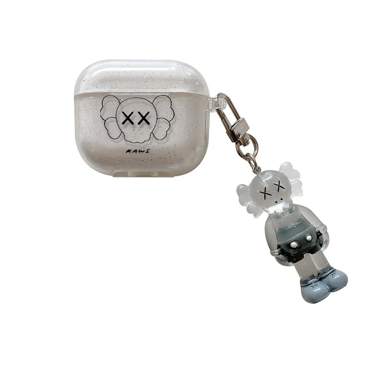 

Fashion XX Transparent Figure Pendant 2021 AirPods 3 Case Apple AirPods 2 Case Cover AirPods Pro Case IPhone Earbuds Accessories