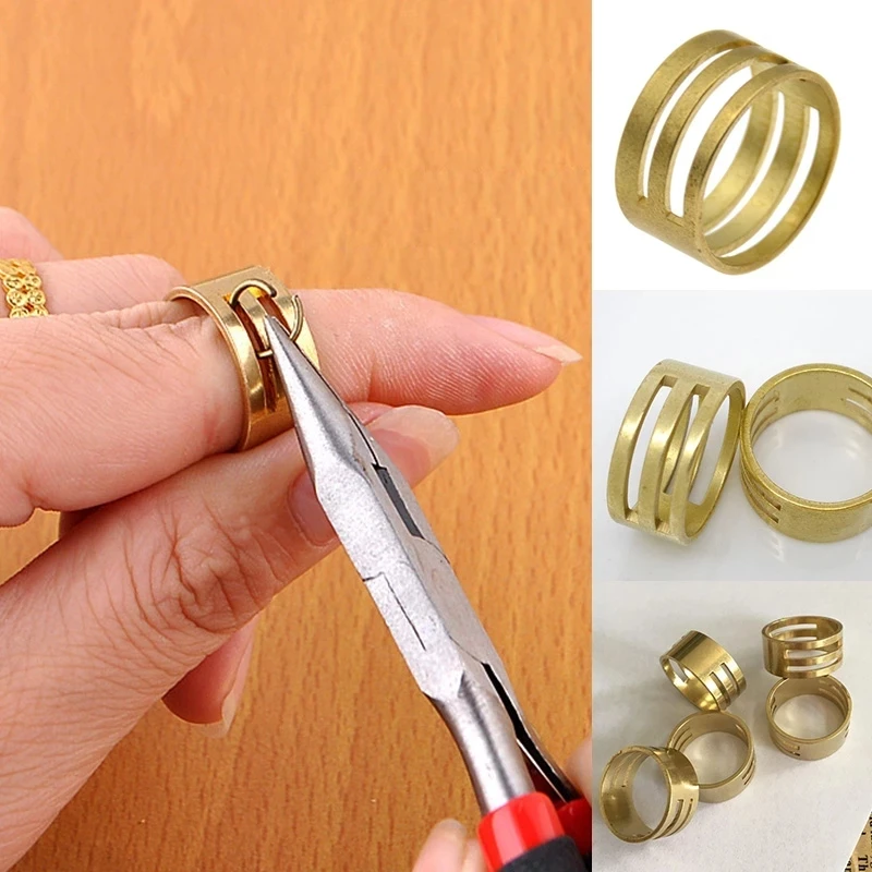 DIY Brass Jump Ring Opener Closing Tools Finger Ring Jewelry Making Finding Tool Copper Opener Tool Ring Accessories Jewelry