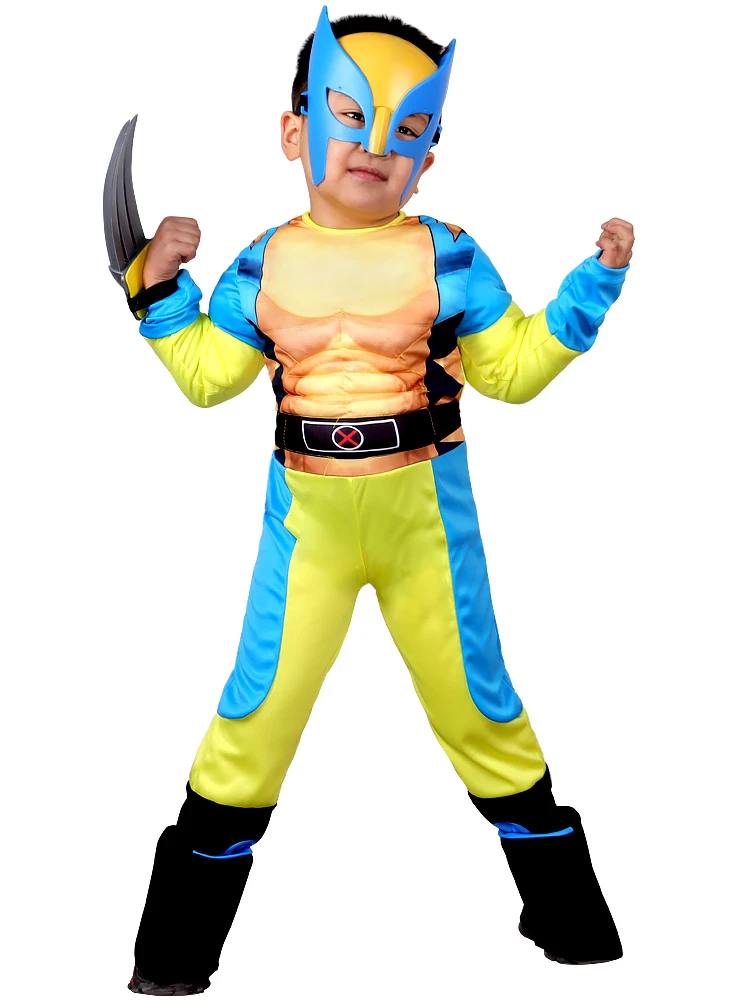 Костюм Росомаха из аниме-фильма с чехлом для обуви детский костюм супергероя