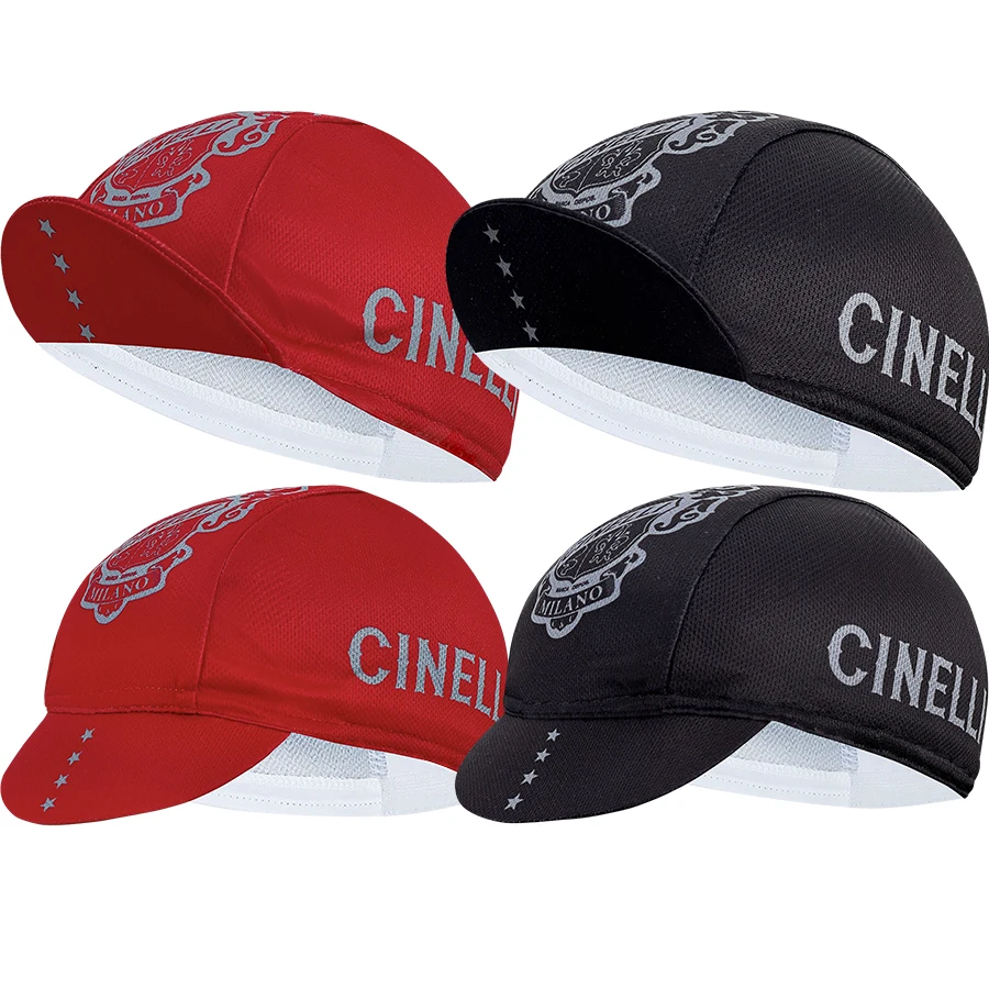 Классическая велосипедная шапка поглощающая пот из полиэстера унисекс