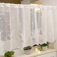 lace short curtains for living room bathroom closet wall kitchen window curtain valance small tulle drapes home decor