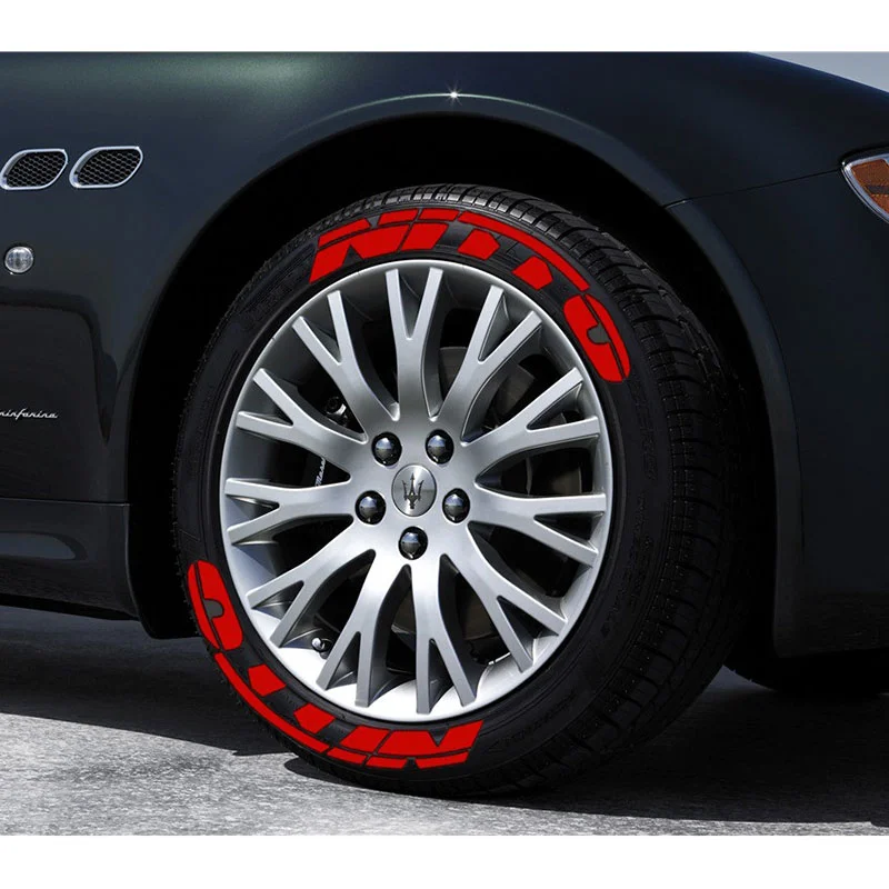 

Наклейка на колесо NITTO 3d резиновая стерео Водонепроницаемая наклейка на колесо автомобиль и мотоцикл универсальная пользовательская наклейка красный желтый