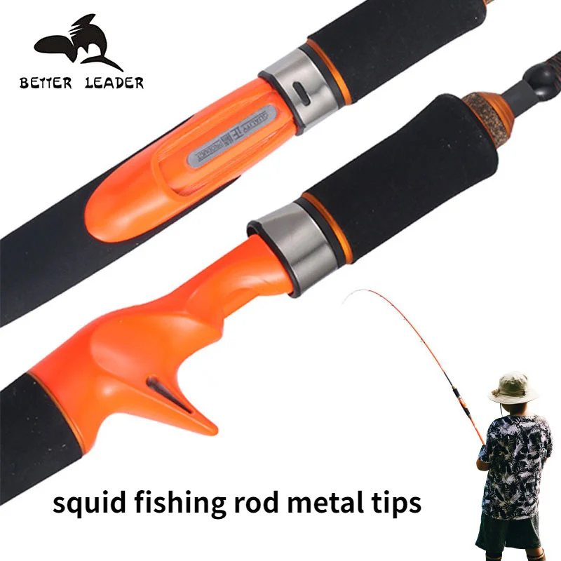 

Better Leader Lightweight Squid Egi Fishing Rod 135 Sensitive Light Cuttlefish Titanium Tips Slow Jigging Fishing Rod Calamar